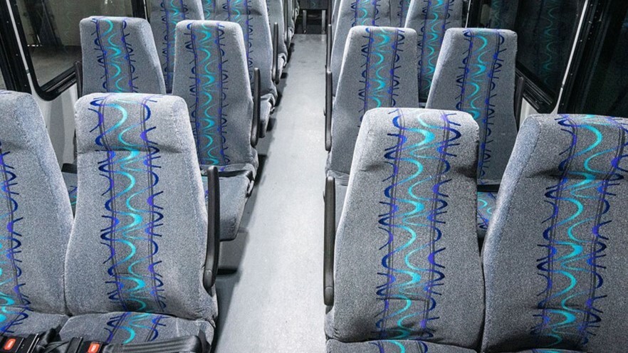 15 passenger minibus interior