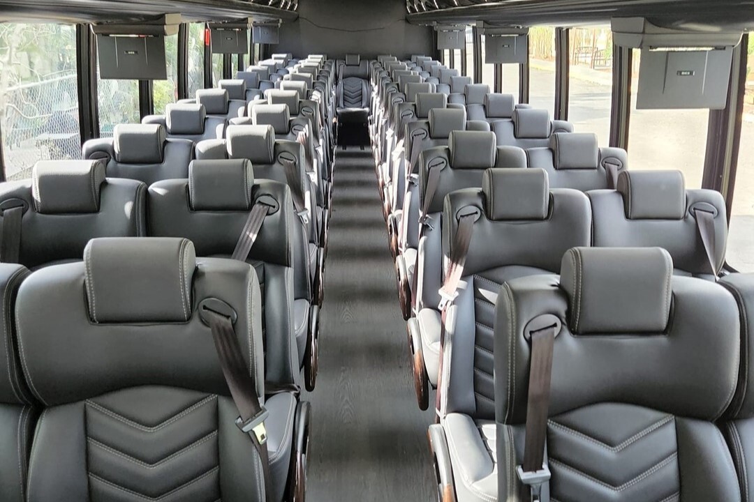 40 passenger charter bus interior