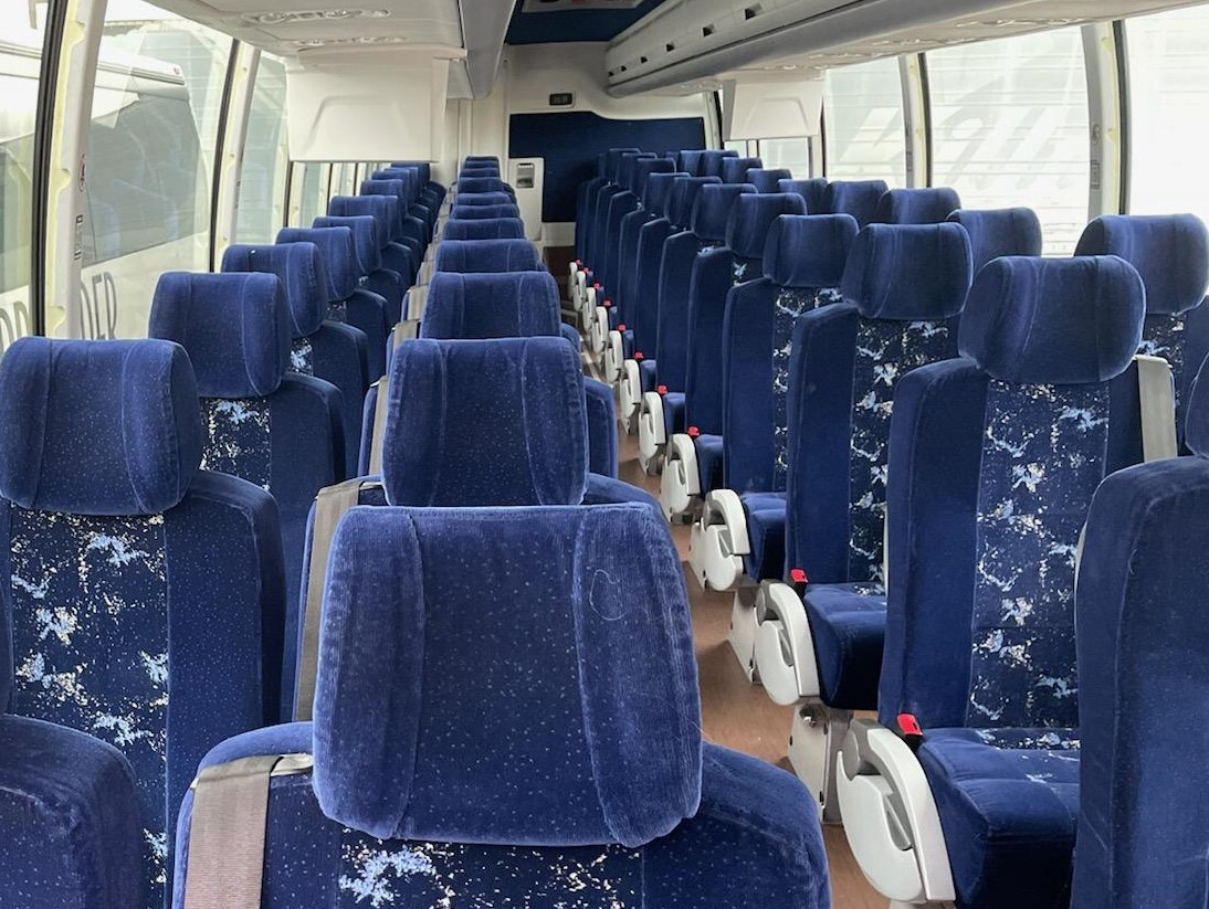 50 passenger charter bus interior