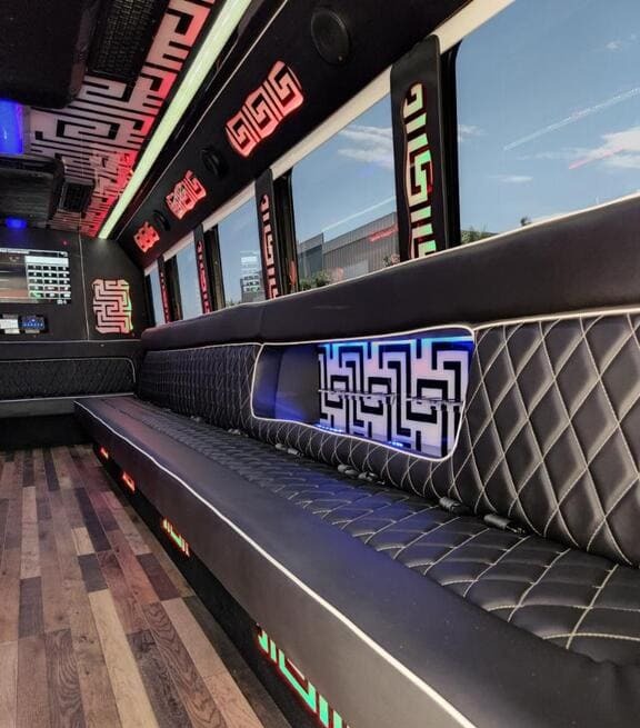 40-50 Passenger Party Buses interior