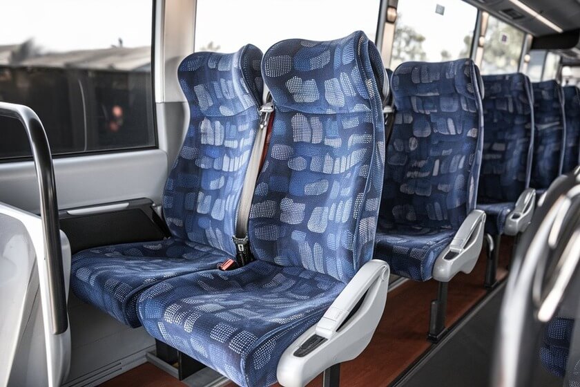 56 Passenger Charter Buses Interior Fort Lauderdale