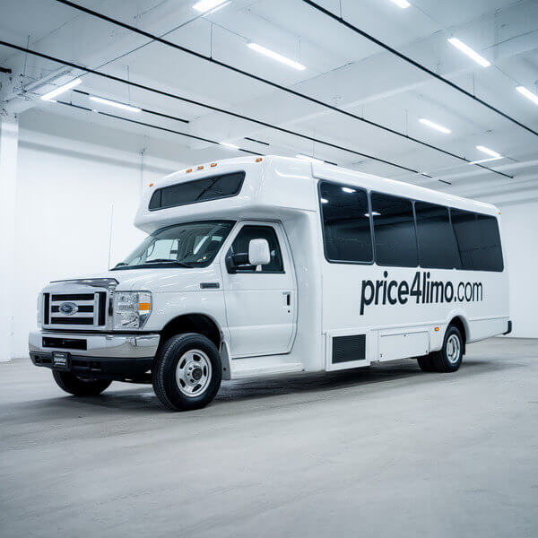 price 4 limo white 20 passenger party bus rental piscataway