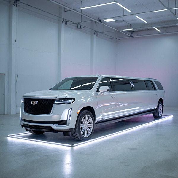 white Escalade limo rental doral