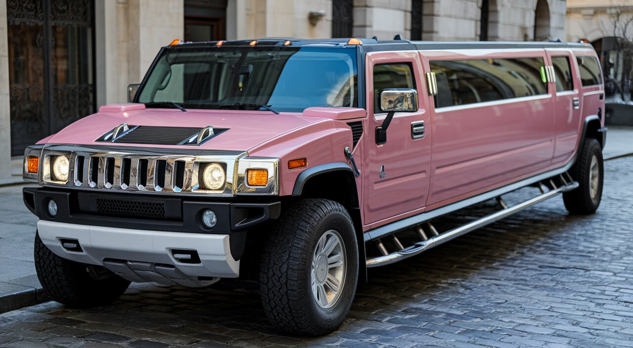 Pink Hummer Limo Rental