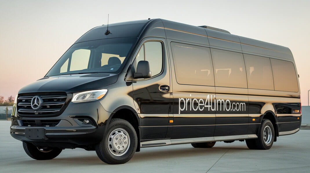 price 4 limo 13 passenger mercedes sprinter van