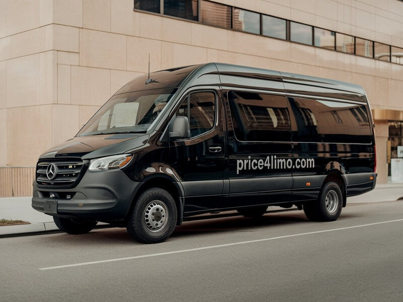 price 4 limo 14 passenger mercedes benz sprinter bus