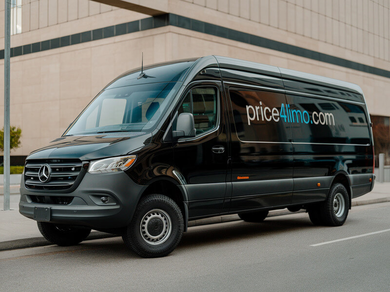 price 4 limo 14 passenger mercedes benz sprinter van