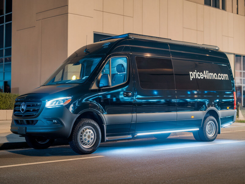 price 4 limo 15 passenger benz sprinter van