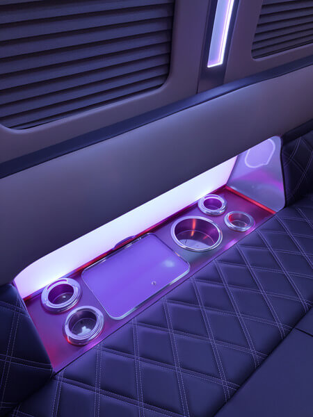 Price 4 Limo 50 Passenger Party Bus Bar Area