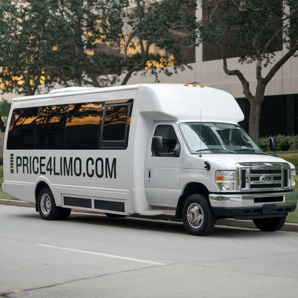 Price 4 Limo White 20 Passenger Party Bus