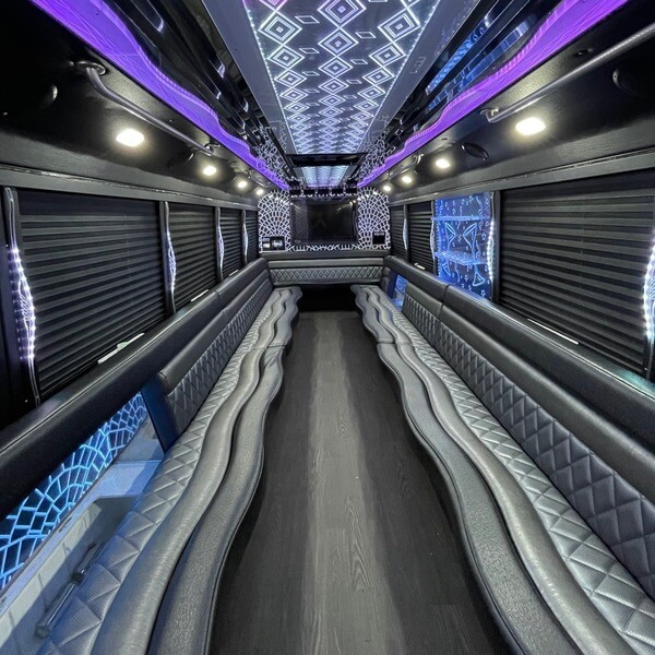 Price4limo 30 Passenger Party Bus Inside