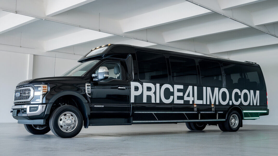 Price4limo Black 20 Passenger Van Rental