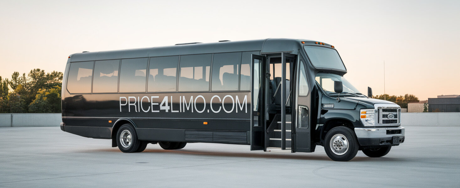 Price4limo Black 35 Passenger Minibus