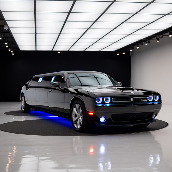 Price4limo Black Challenger Limo Rental