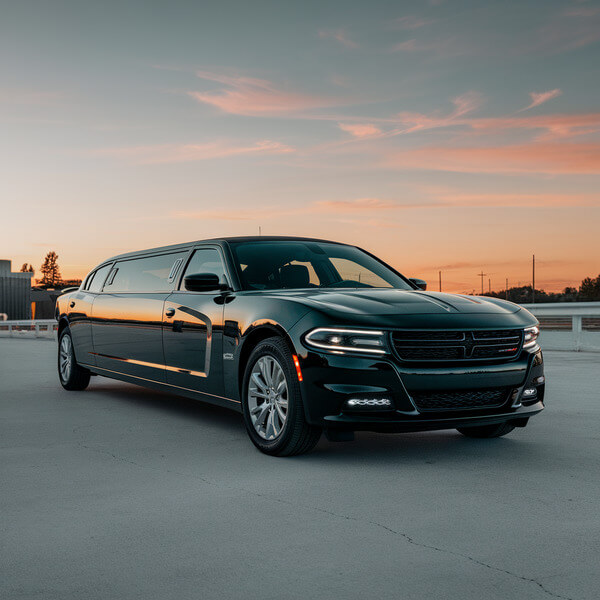 Price4limo Black Dodge Charger Limo