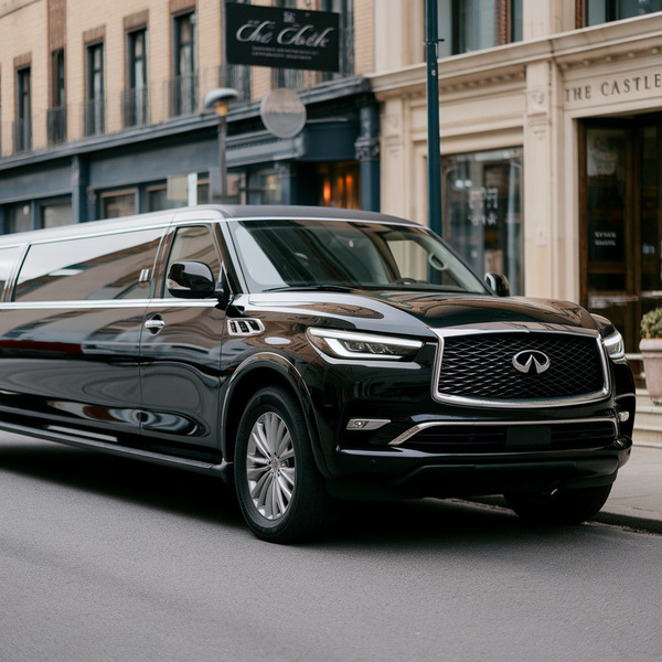Price4limo Black Infiniti Limo Interior