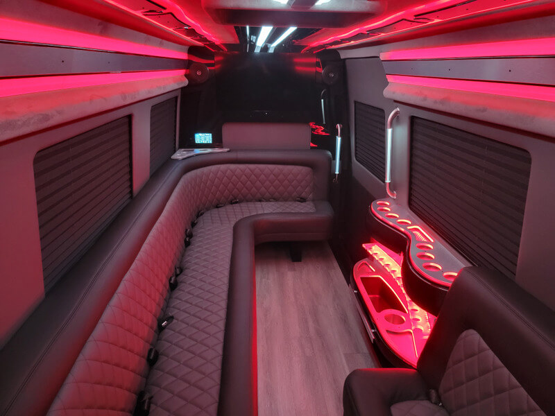 Price4limo Mercedes Sprinter Bus Interior