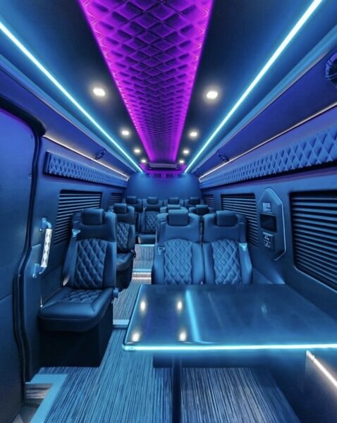 Price4limo Mercedes Sprinter Limousine Interior