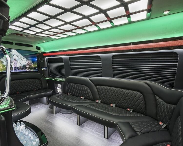 Price4limo Mercedes Sprinter Limousine Interior