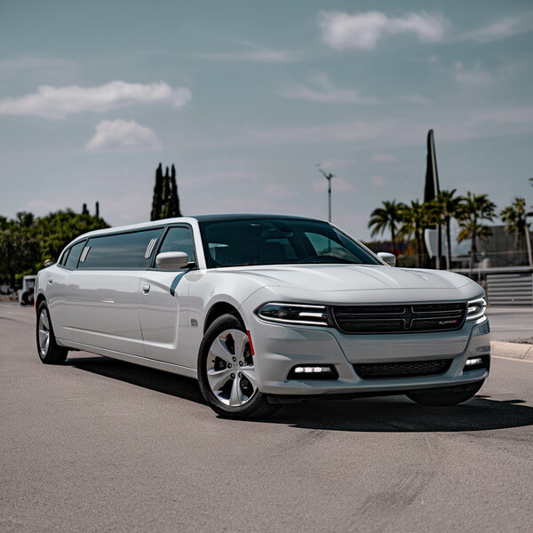 Price4limo White Dodge Charger Limo