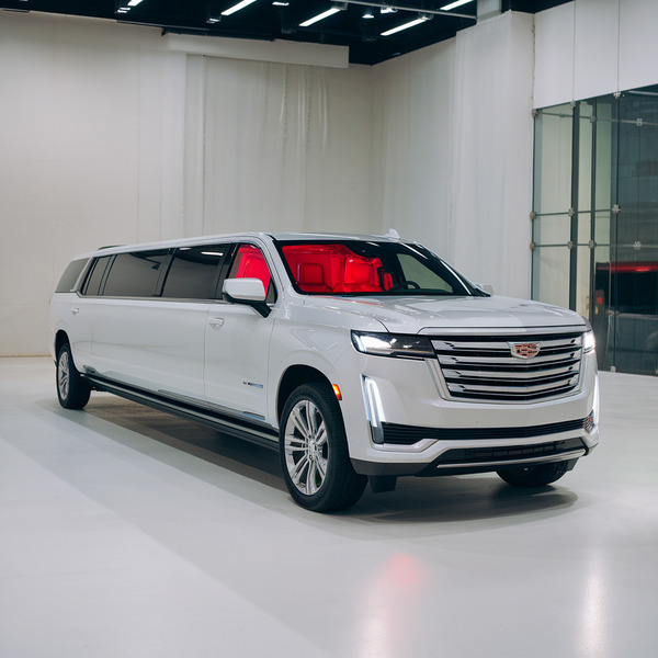 White Escalade Limo