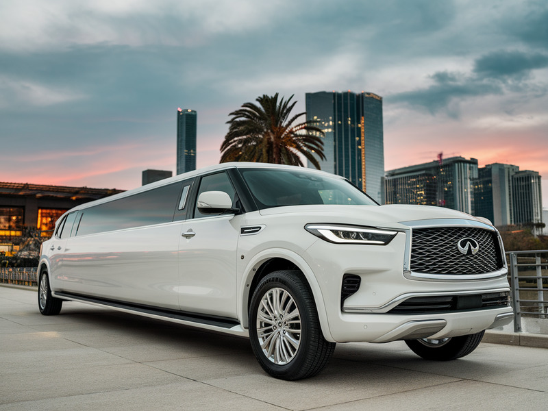 White Infiniti Limousine