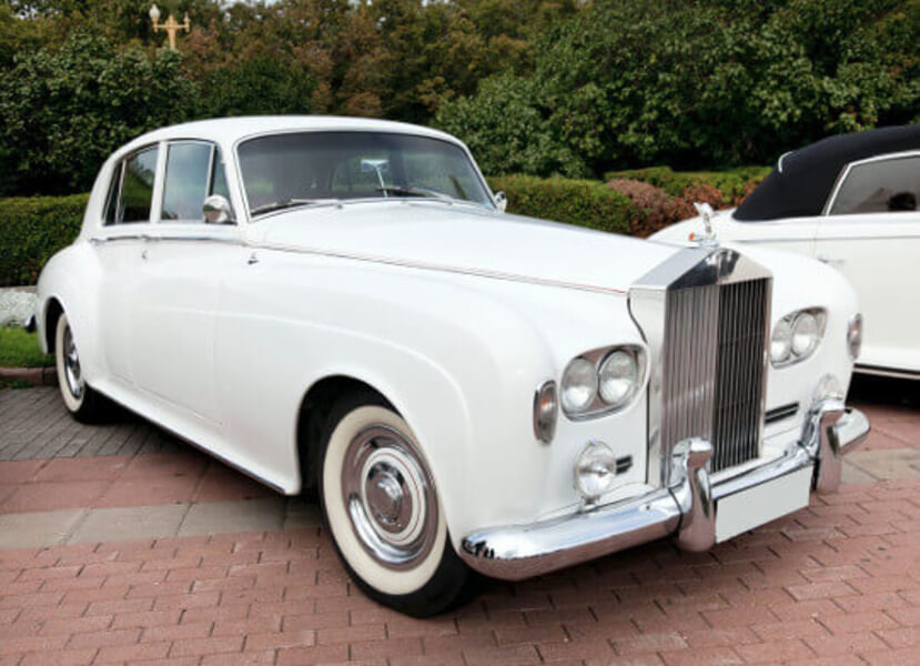 White Rolls Royce Limo